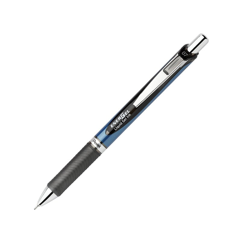 بنتل قلم جل سائل قابل للسحب من Pentel EnerGel Deluxe RTX، خط متوسط ​​0.7 مم، طرف إبرة، أسود، عبوة من 6 قطع - Image 2